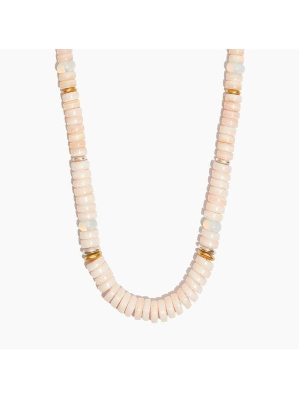 Madewell Mother of Pearl Beaded Necklace